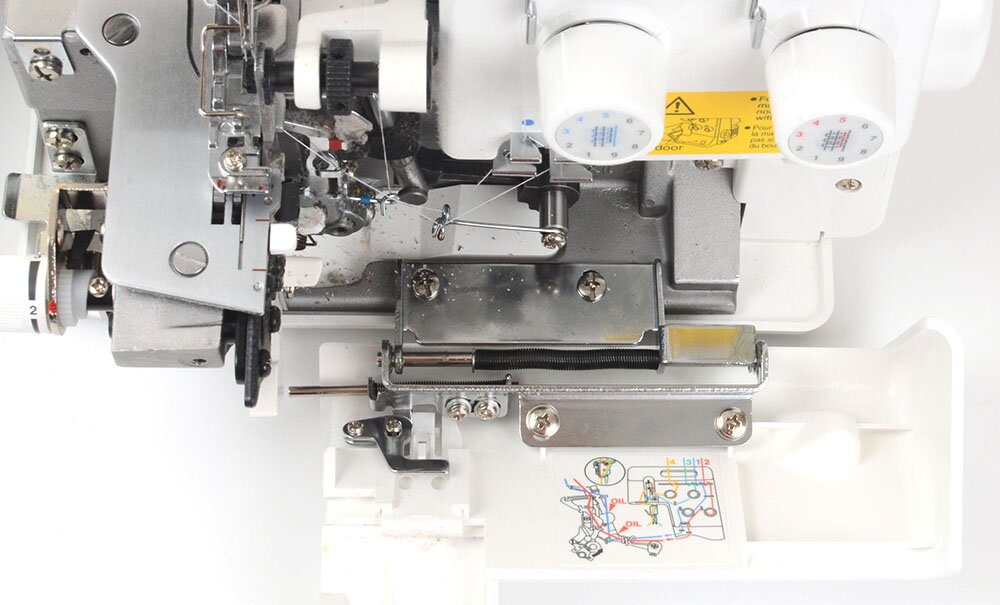 Thread guide for Juki overlocker